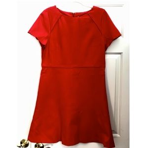 ❤️NWT J. Crew Red Flounce Ponte Dress